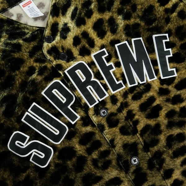 Size【M】 SUPREME シュプリーム 25SS Velvet Baseball Jersey Leopard