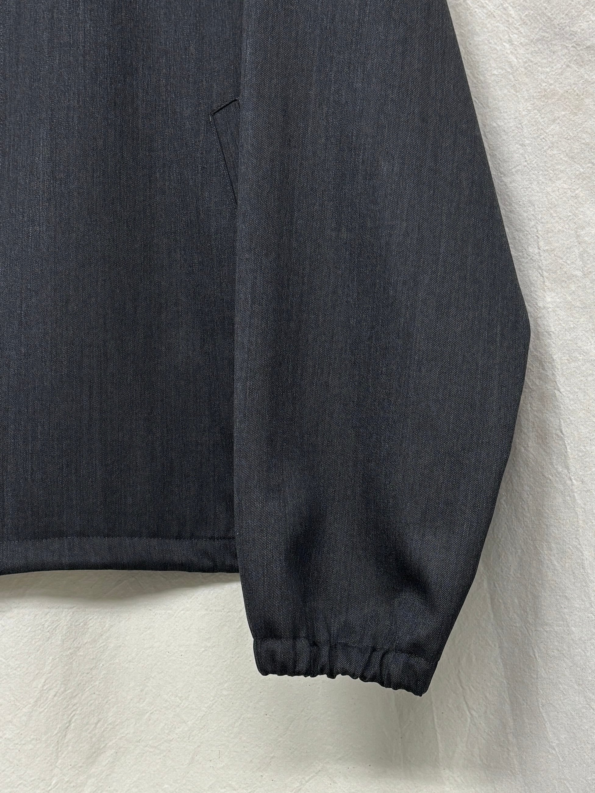 awasa / wool gabardine zip up jacket (GRAY) | THE MODERN AGE