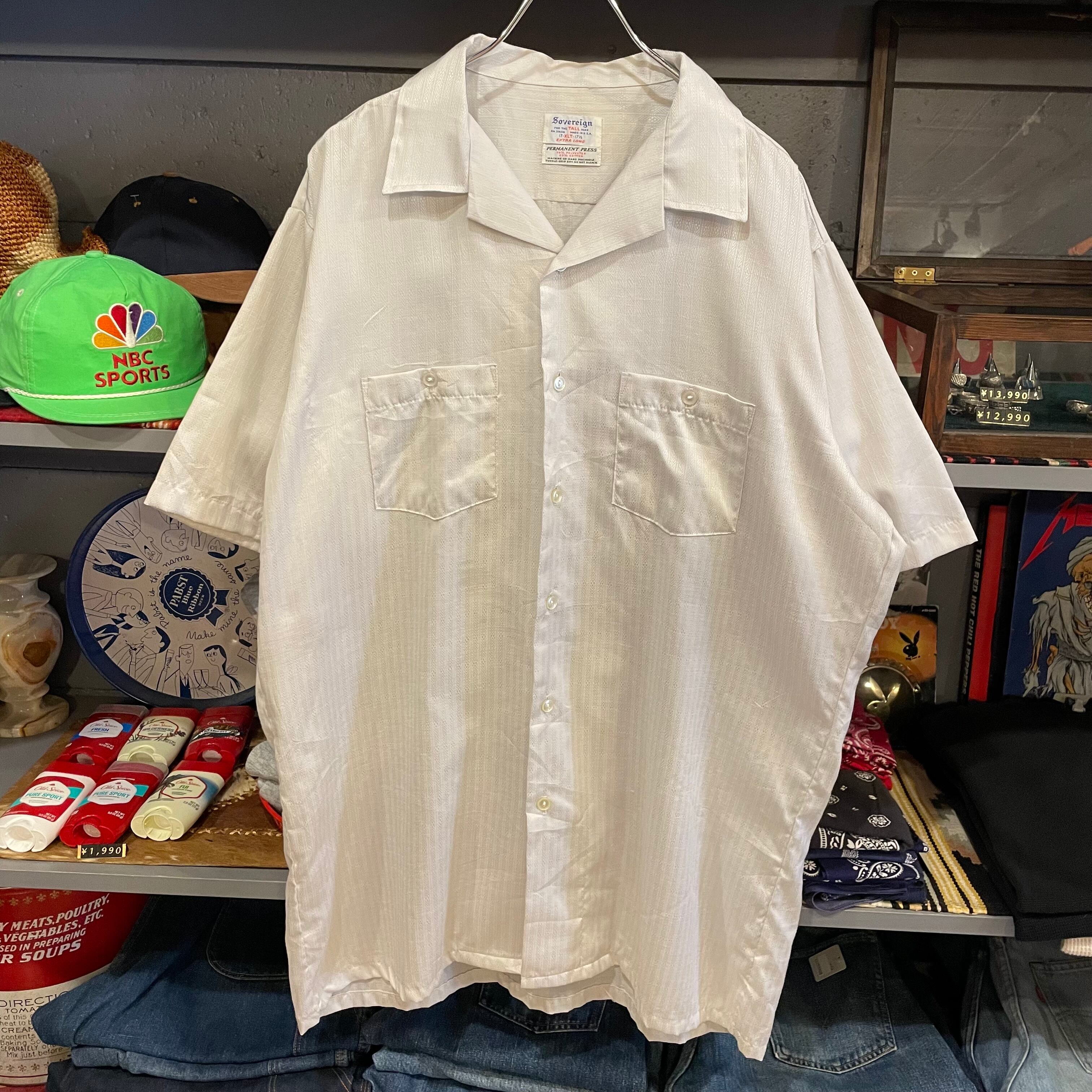 【vintage】1960's silk open-collar shirt