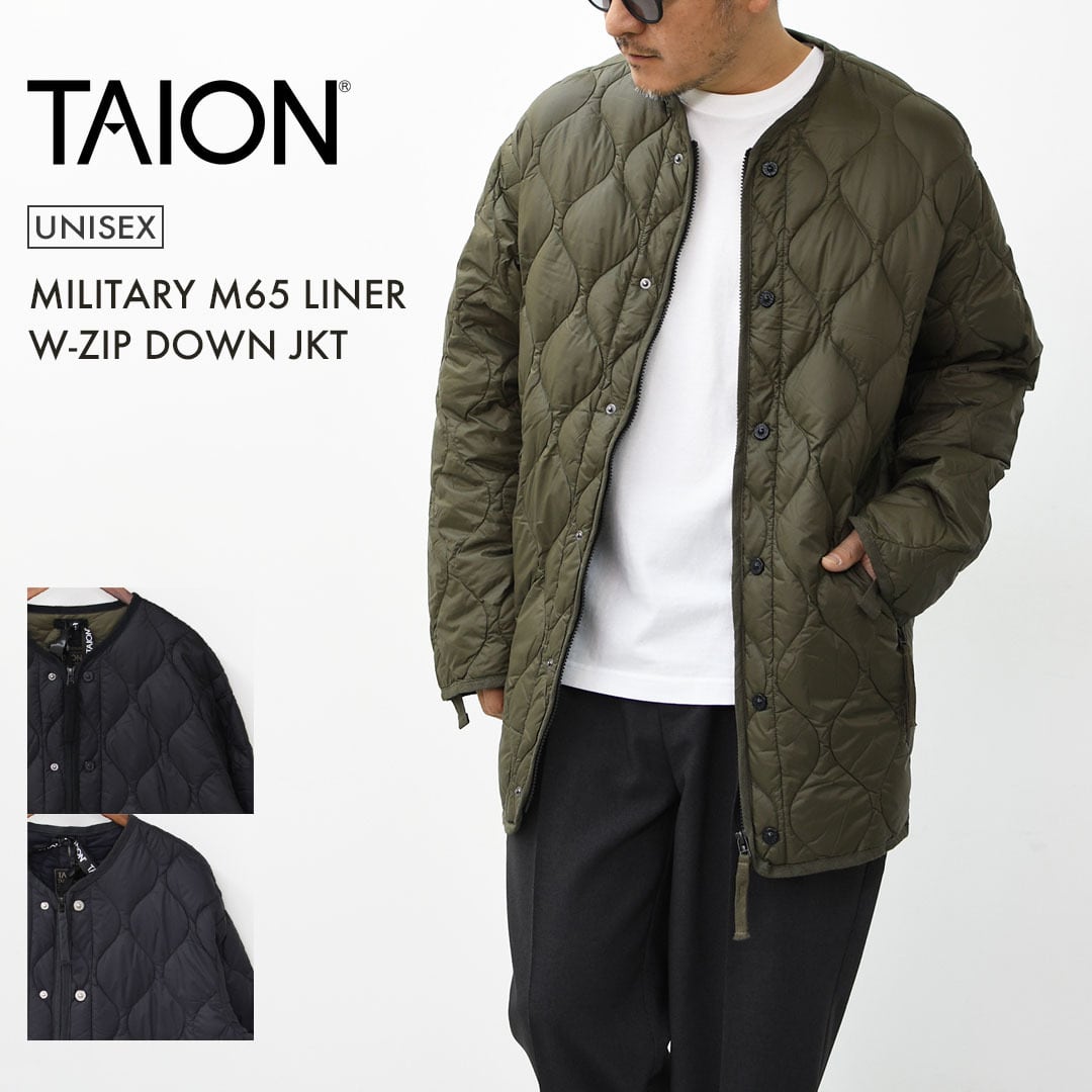 TAION[タイオン] MILITARY M65 LINER W-ZIP DOWN JKT [M65LSZBML-1