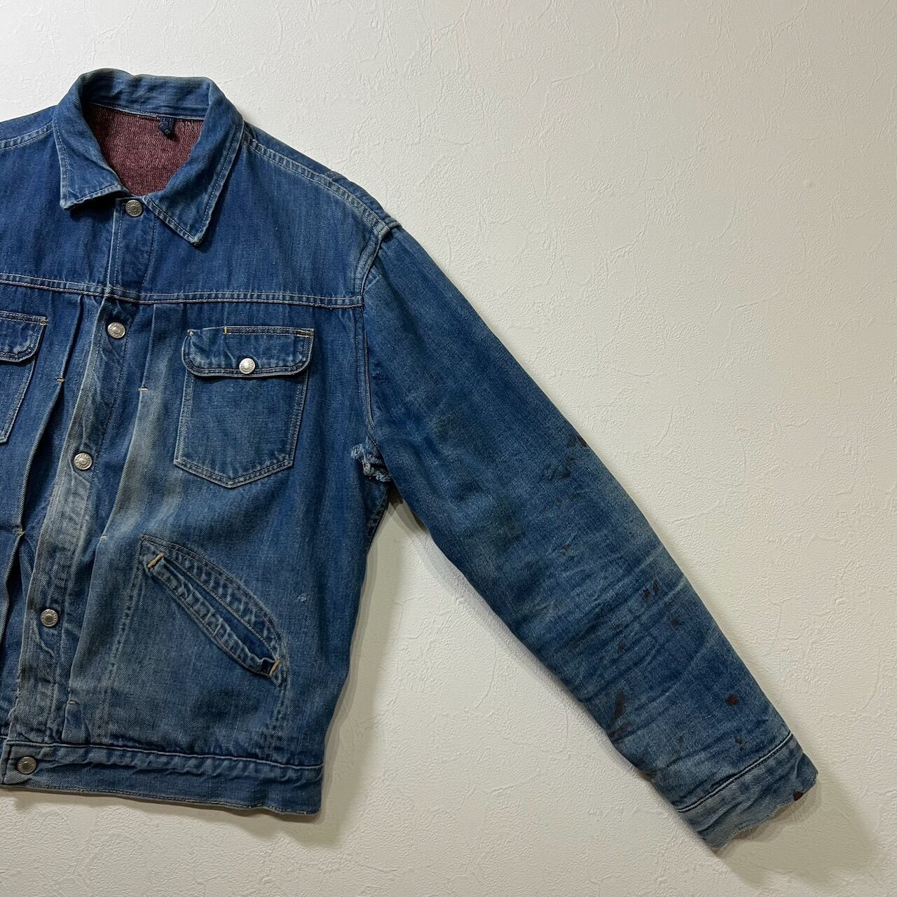 60s JCPENNY FOREMOST 2nd type デニムジャケット 裏地ブランケット