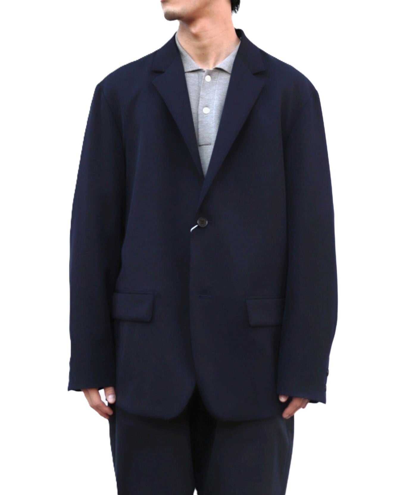 UNIVERSAL PRODUCTS. / 253-60401 WOOL 2B JACKET (NAVY