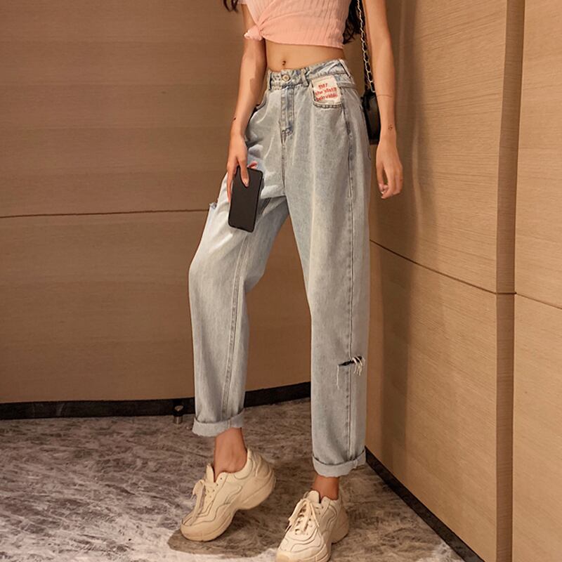 パンツ スプリングオータムルーズジーンズ 春物 秋物 試着室73657674182