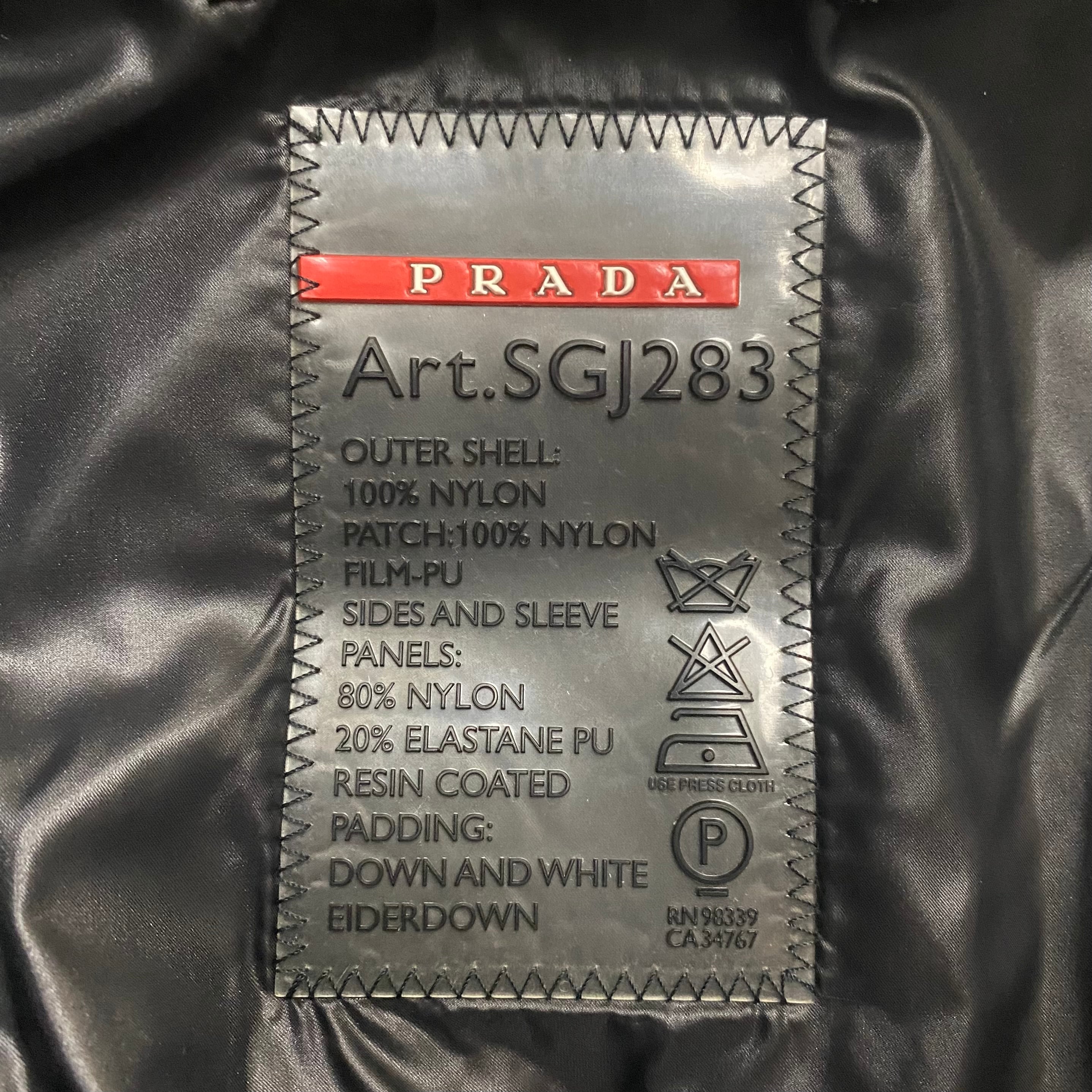 PRADA SPORT stretch switching down jacket | NOIR ONLINE PRADA SPORT stretch switching down jacket | NOIR ONLINE