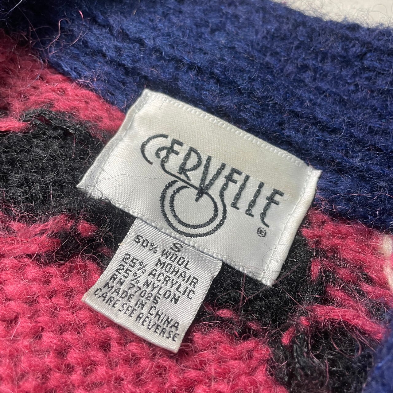 90年代 CERVELLE モヘアニットガウン カーディガン レディースL相当