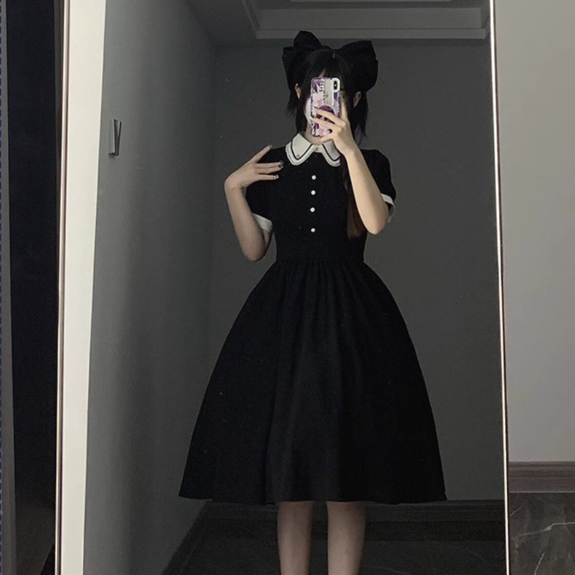 新品リズリサ　エプロンフリルワンピ　y2kぴえん地雷系量産型地雷闇かわ 新品リズリサ エプロンフリルワンピ y2kぴえん地雷系量産型地雷
