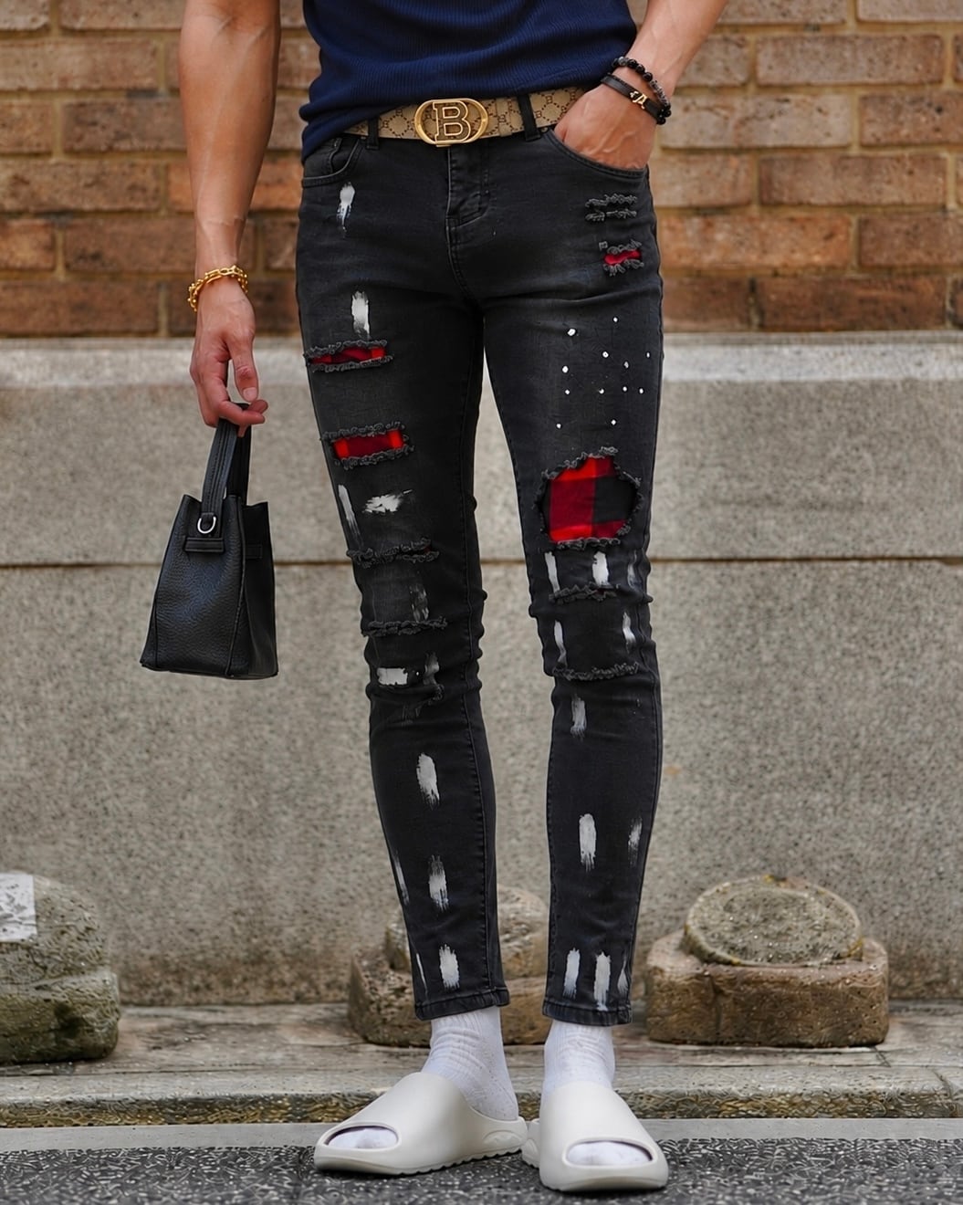 BELINDA STRETCH DRIP DENIM ドリップ | BELINDA OFFICIAL