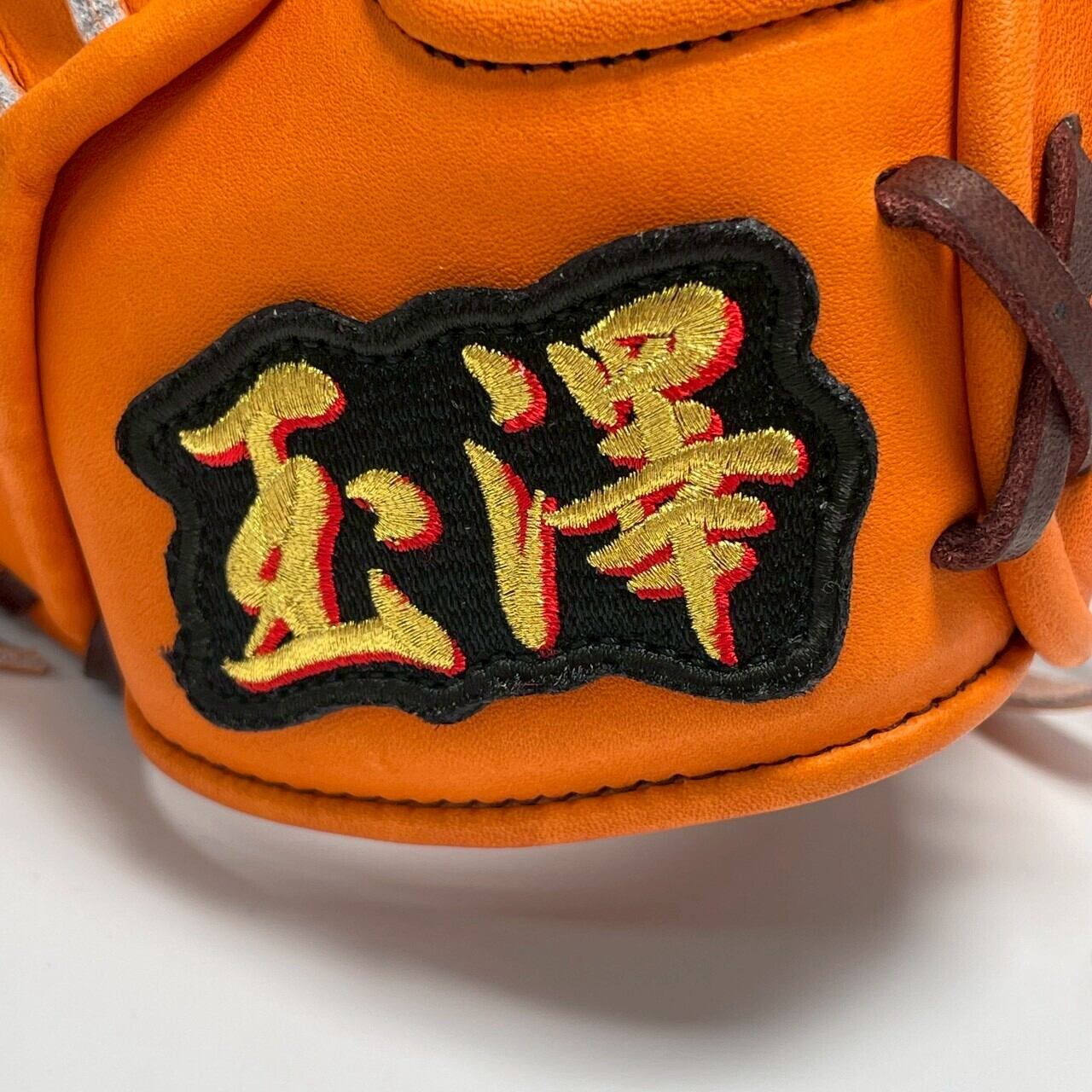 【硬式】玉澤 キャッチャーミット DELUXE TKC-HA2DX型 ウインドバックⅢ(本体:オレンジ 紐:ブラウン)タマザワ_04