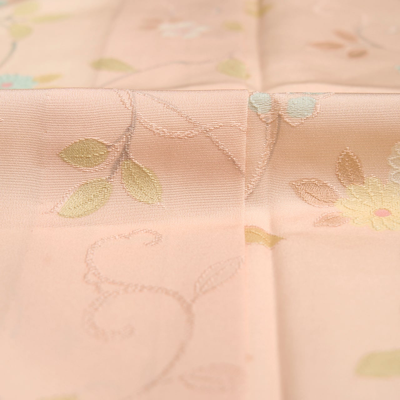 花唐草の模様 地紋起こし小紋 単衣着物【未着用品】 | かわの屋