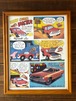 Plymouth Duster'Cartoon advertising Poster/プリムス ダスター フレーム入りポスター アメ車 70's ビンテージ
