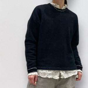 pas de calais yarn-dyed fleece pullover