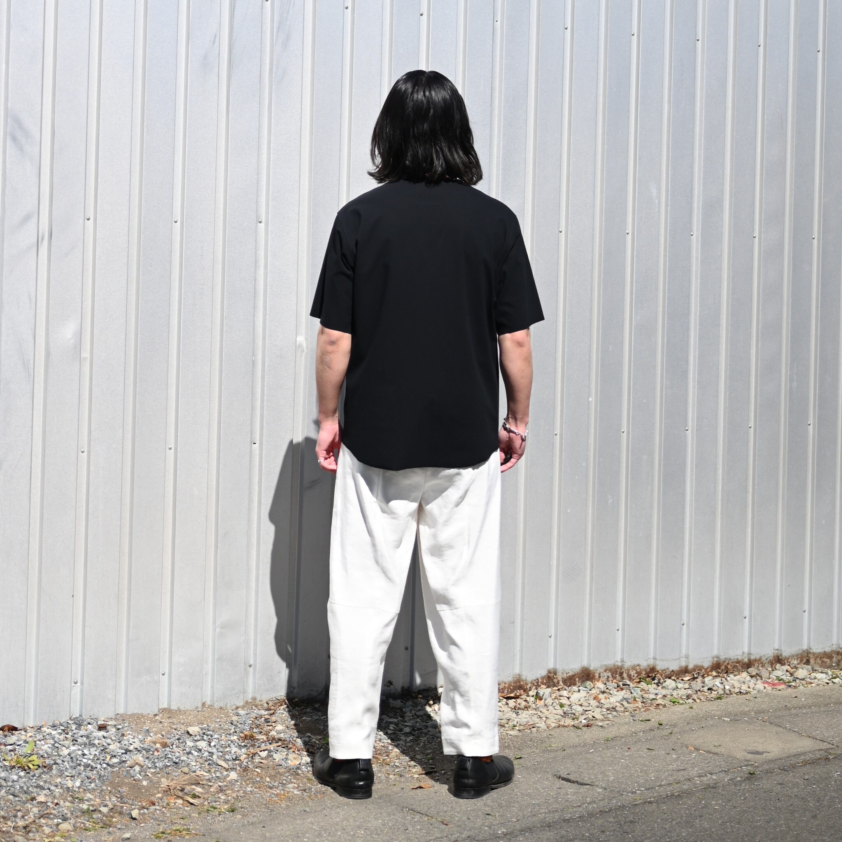 山内 / 強撚フリーカットポンチ・ショートスリーブTシャツ | GANKO