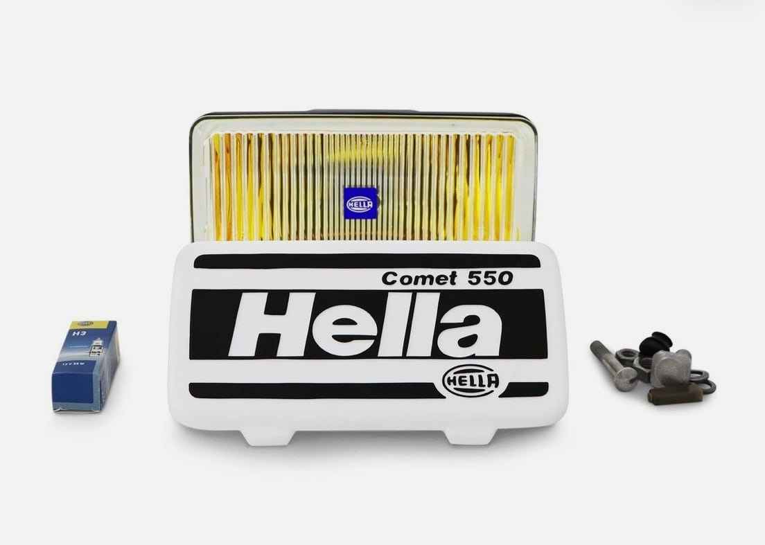 Hella comet 550 イエロー フォグ 2個セット | braun