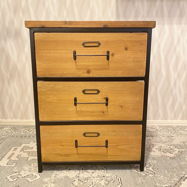 Vintage ３Racks Chest / ヴィンテージスタイル ３段チェスト