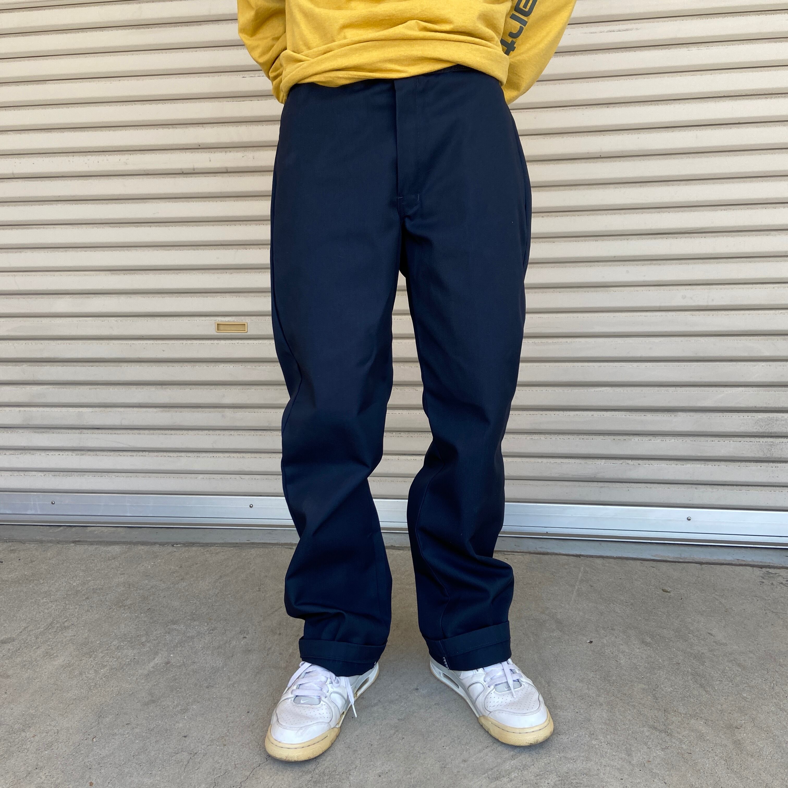 送料無料』Dickies ディッキーズ ワークパンツ W33L32 ネイビー 874