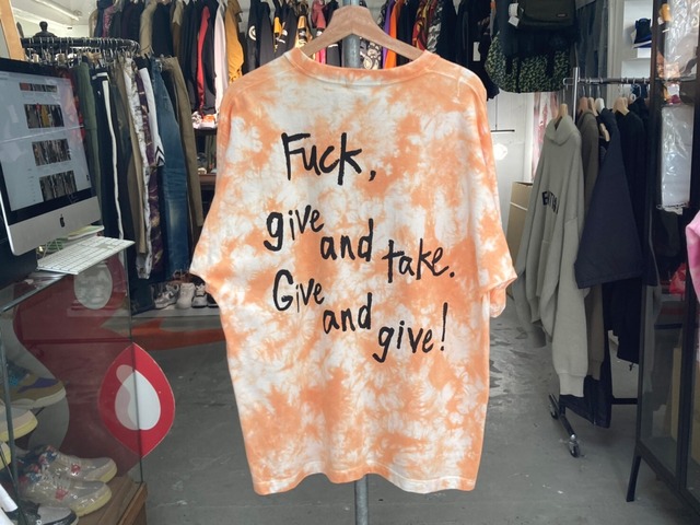 ALWAYS OUT OF STOCK GIVE AND GIVE TIEDIE TEE ORANGE LARGE 158333