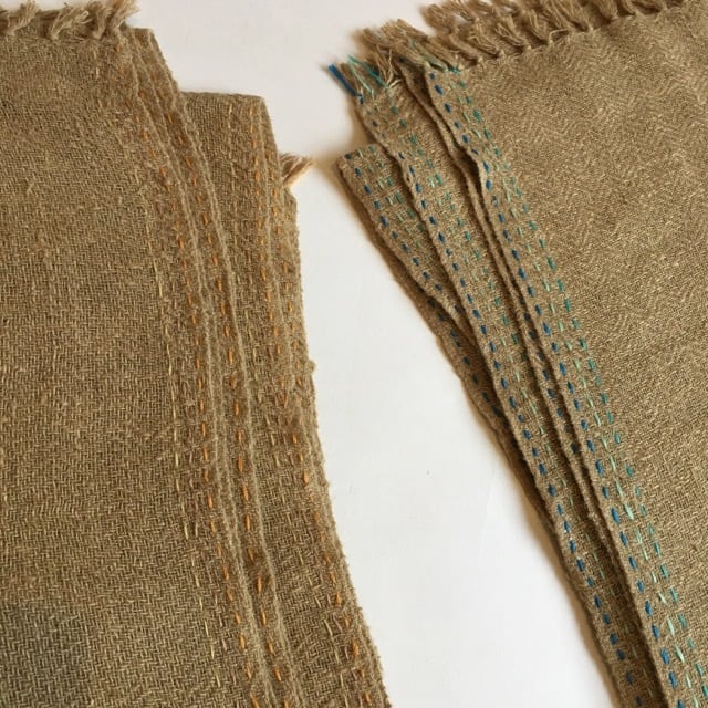 ローシルク ストール 天然素材 ナチュラルカラー Raw Silk Stole