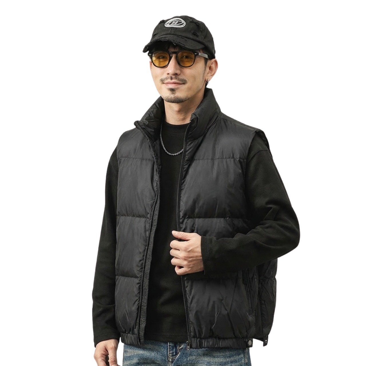 ライトウォームスタンドカラーベスト 　TB1785・画像8