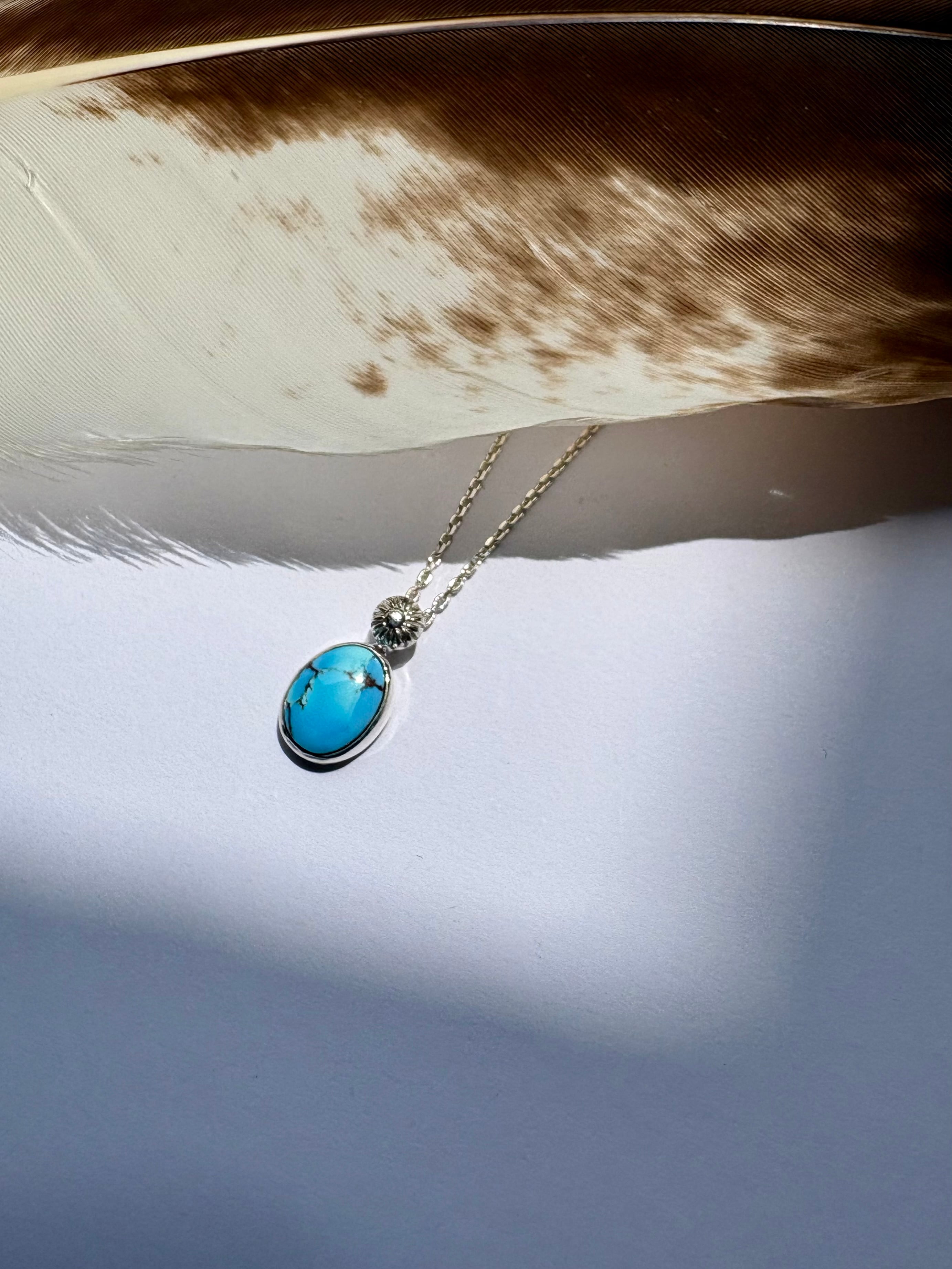 Golden Hill Turquoise Pendant Necklace