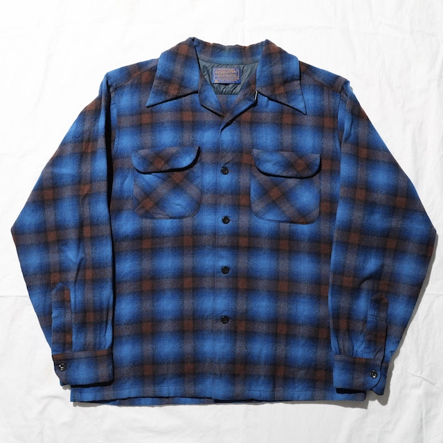 美品 M 70s オンブレ Pendleton Board Shirt ペンドルトン ボードシャツ