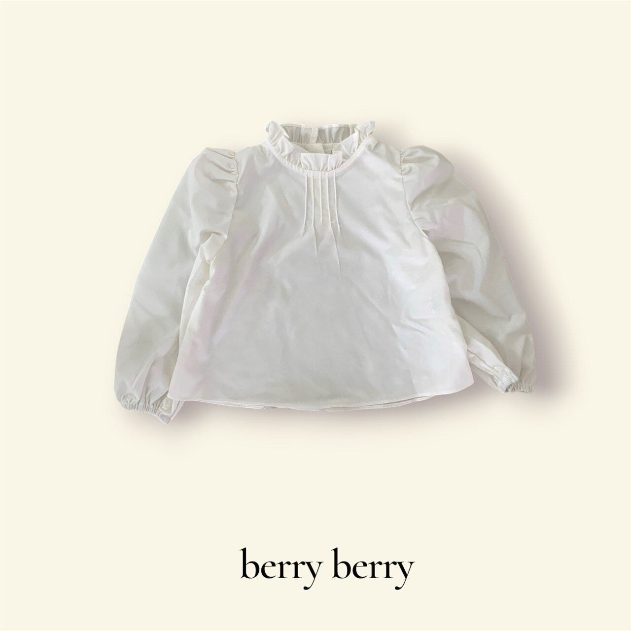 【2点送料無料】«予約»«ジュニアサイズあり»«berry berry» ピンタックブラウス