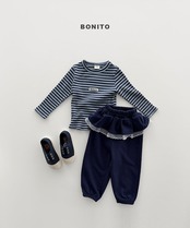 韓国子供服 / BONITO / 26Autumn / シュガーカラーリブTシャツ / 秋服 *12M~JM *