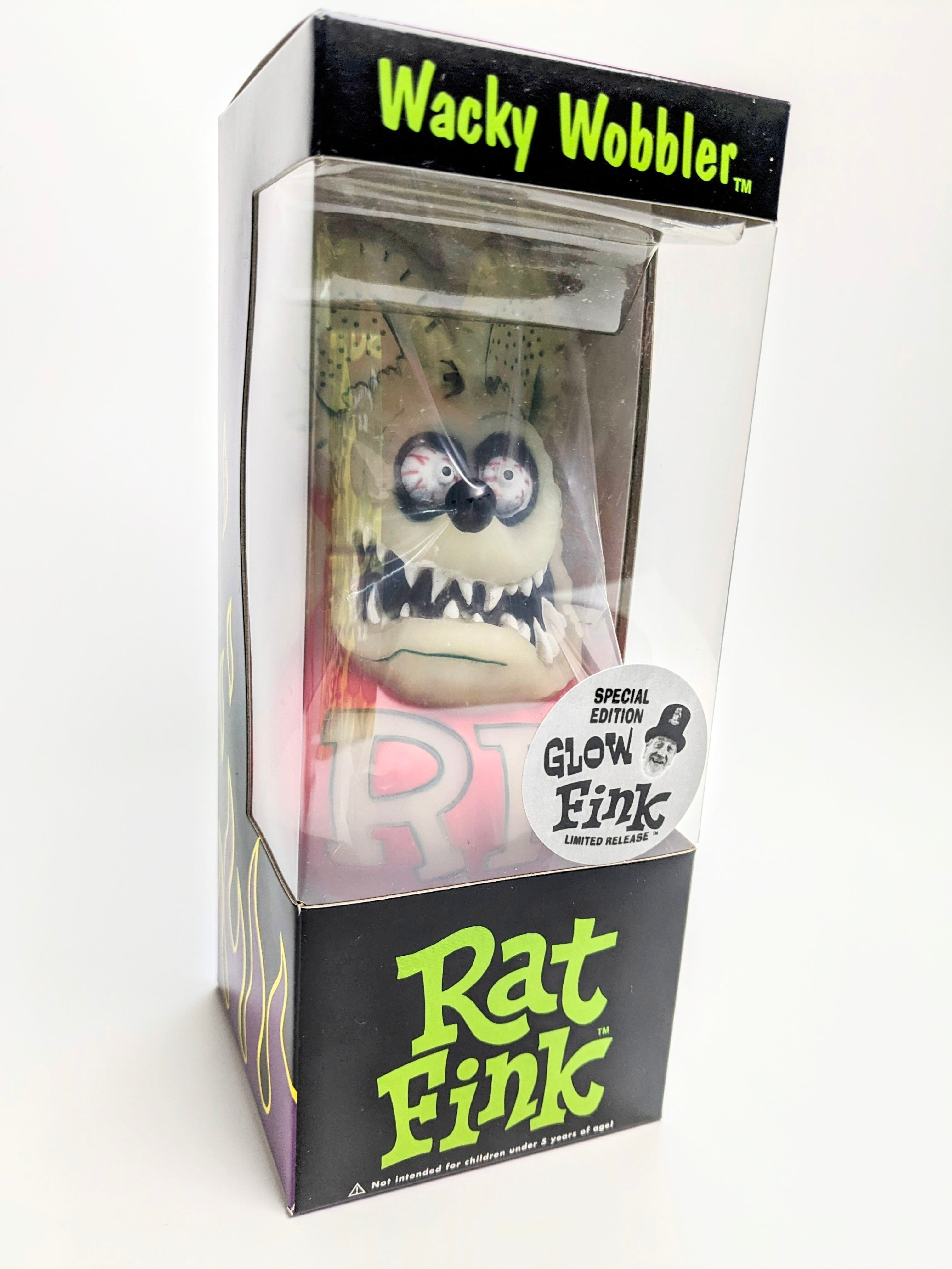 【Rat Fink ラットフィンク】 FUNKO ボビングヘッド GLOW FINK　〘アメリカン雑貨 アメトイ〙