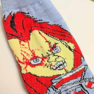 ♧ 再入荷!SPECIAL PRICE!【 crew socks / クルーソックス 】【B】『 HORROR MOVIE Character Socks 4P SET 』ホラー映画キャラソックス4足セットⅡ 〚アメリカン雑貨 アメトイ〛