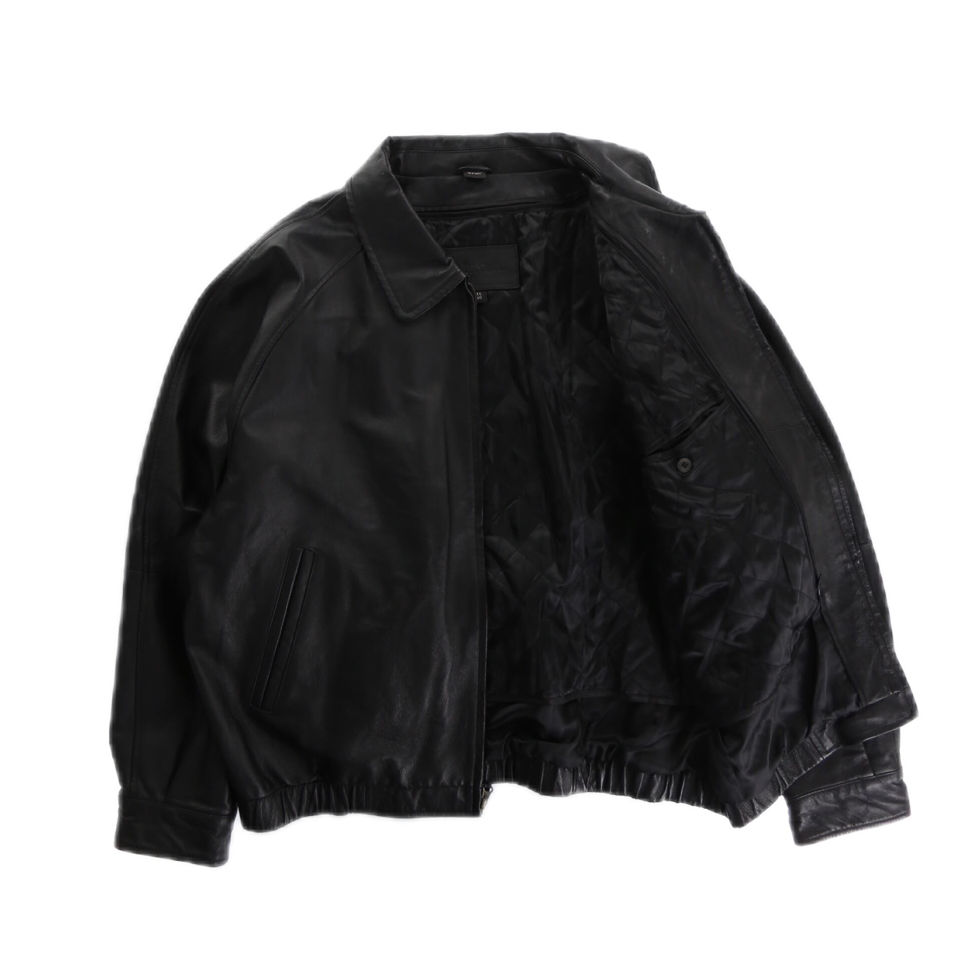 CUBA】1990s vintage St,Johns Bay raglan sleeve design lamb leather 