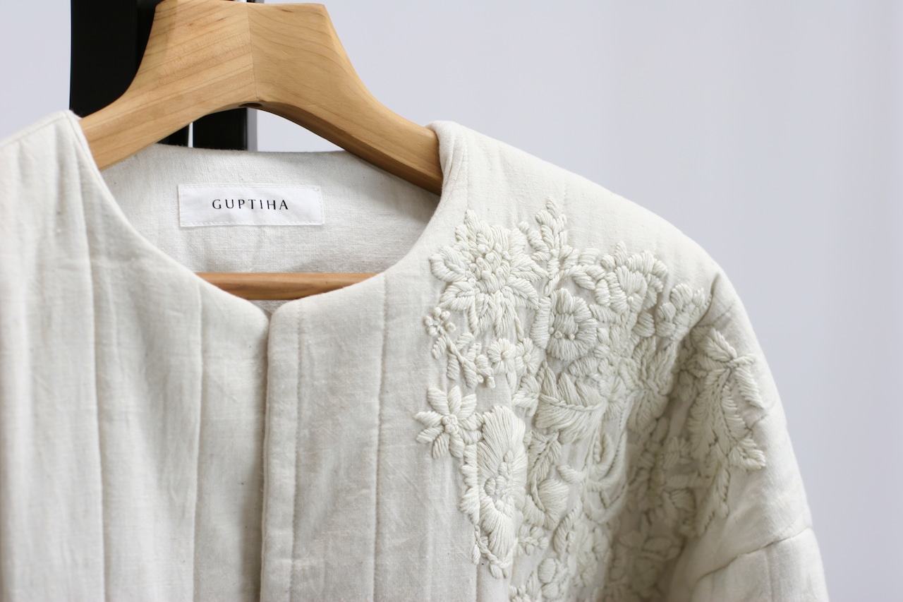 【GUPTIHA】Sobakasu Khadi Quilt Jacket(63413-096)