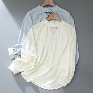 Open front lantern sleeve blouse TO0730