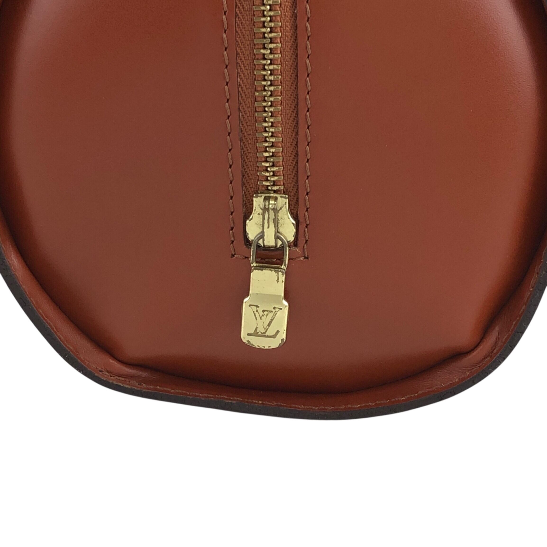 LOUIS VUITTON ルイヴィトン エピ ハンドバッグ ブラウン レザー