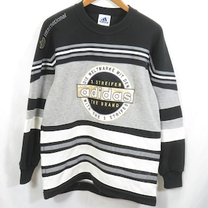 90s adidas ビッグロゴ スウェット トレーナー sizeS-M/アディダス 0303