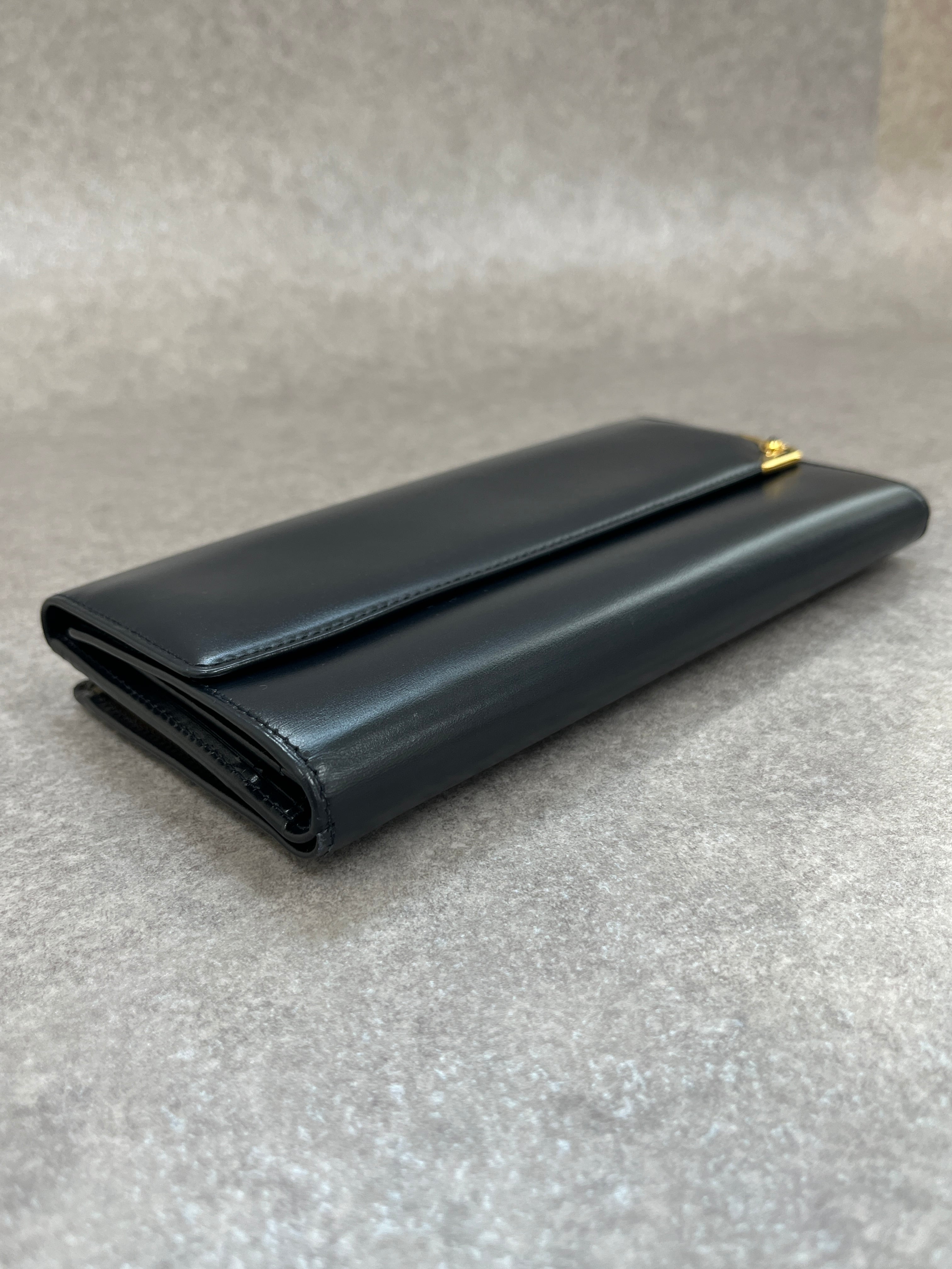 Cartier カルティエ 財布 ブラック レザー 長財布 vintage Cartier カルティエ 財布 ブラック レザー 長財布 vintage