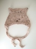 即納【pixie hat ”Kitty bonnet” 】当店限定pink beige confetti 6-12m