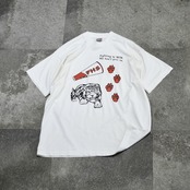 ~90's tiger print numbering tee