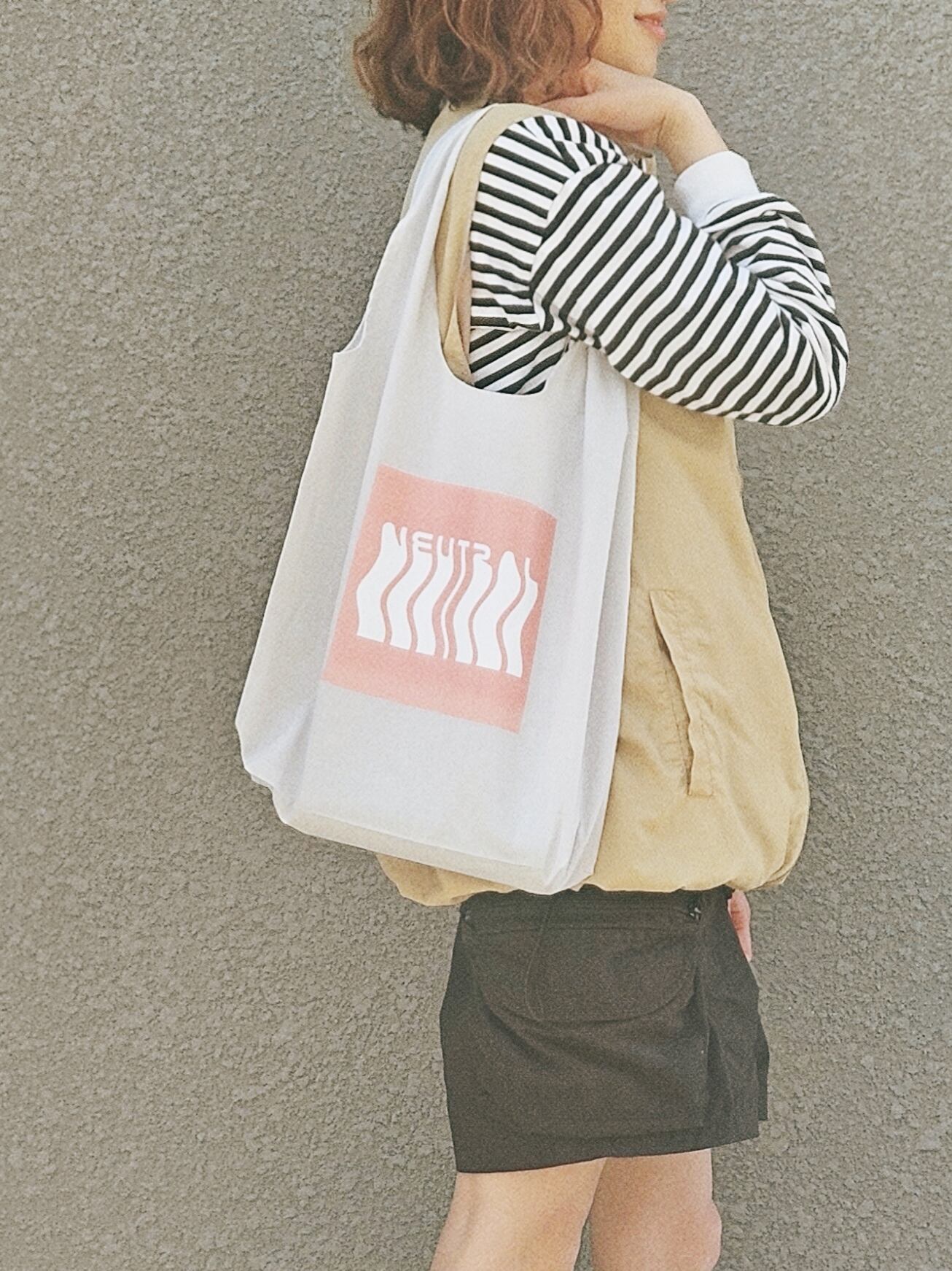 Shoulder tote pink