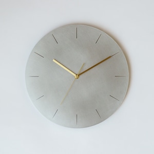 minimal wall clock 300 _ line / aluminum　壁掛け時計 300 線 / アルミニウム