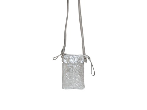 CR?ME M78  834　シルバー　ミニポシェット　パスポートケース