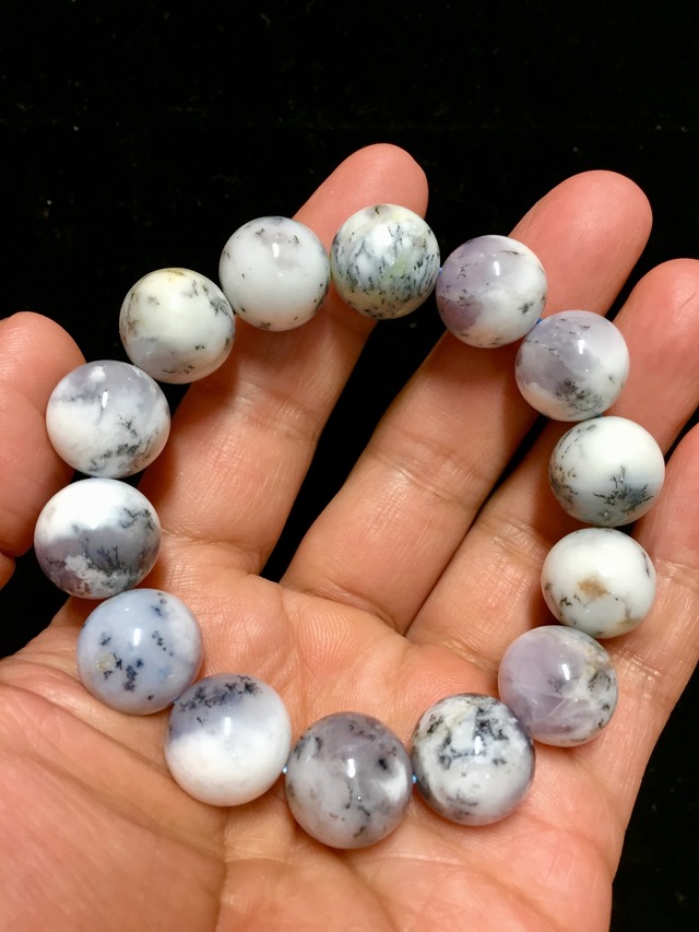 14) デンドリティック・アゲート・ブレスレット15.5mm