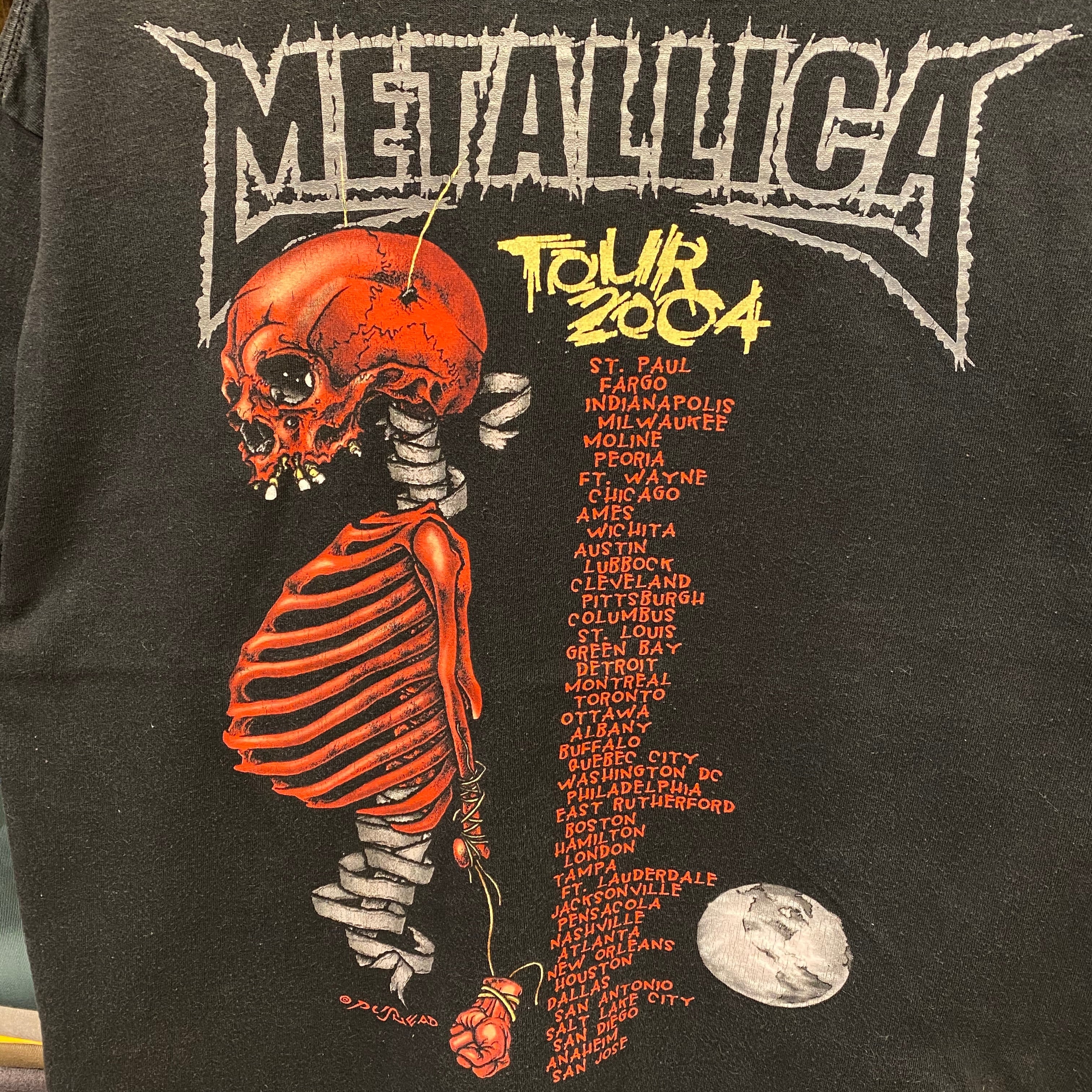 激レア】Metallica ツアー Tシャツ PUSHEAD画 90年代-