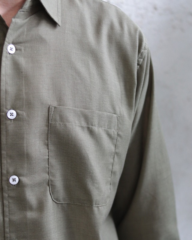 再入荷！！【Select】7分袖 シャンブレー レギュラーカラー シャツ　(250815)