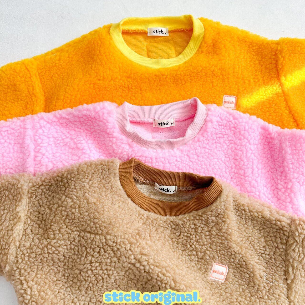 «sold out»«ジュニアサイズあり»«Stick original» モコモコスウェット 3colors