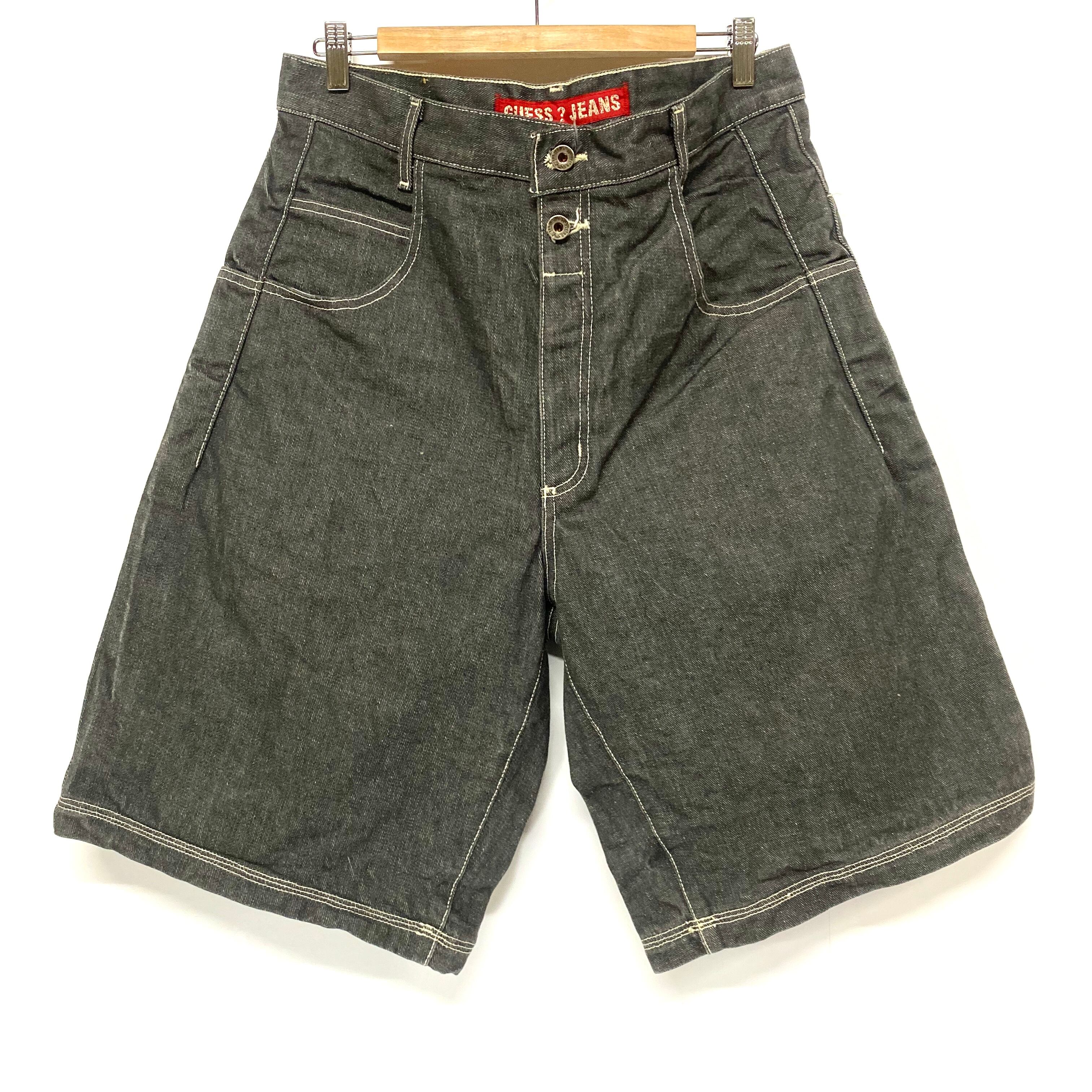 GUESS JEANS ゲスジーンズ 変形 デニムショーツ ハーフパンツ メンズ