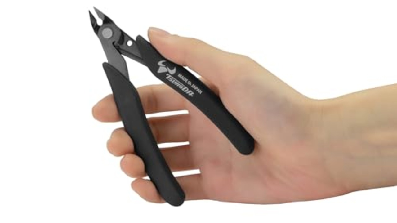 ツノダ(Tusnoda) KingTTC ニッパー 120mm FC-120 プラモデル電子工作用 軽量 バネ付き