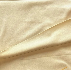 ★NO082◆2m◆綿100%フライスニット生地◆イエローベージュ