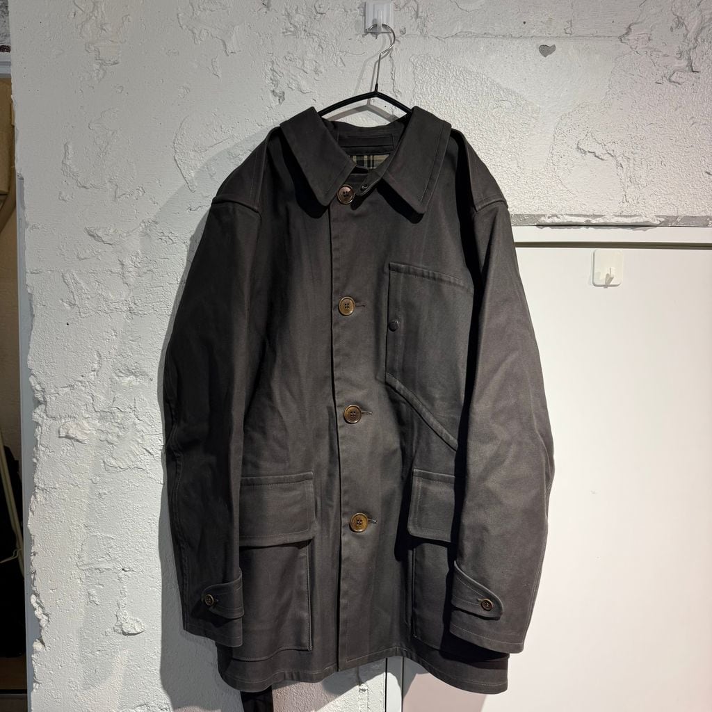 ロングコート　デザイン古着 2wayステンカラーロングコート【スピード配送】 | 【公式