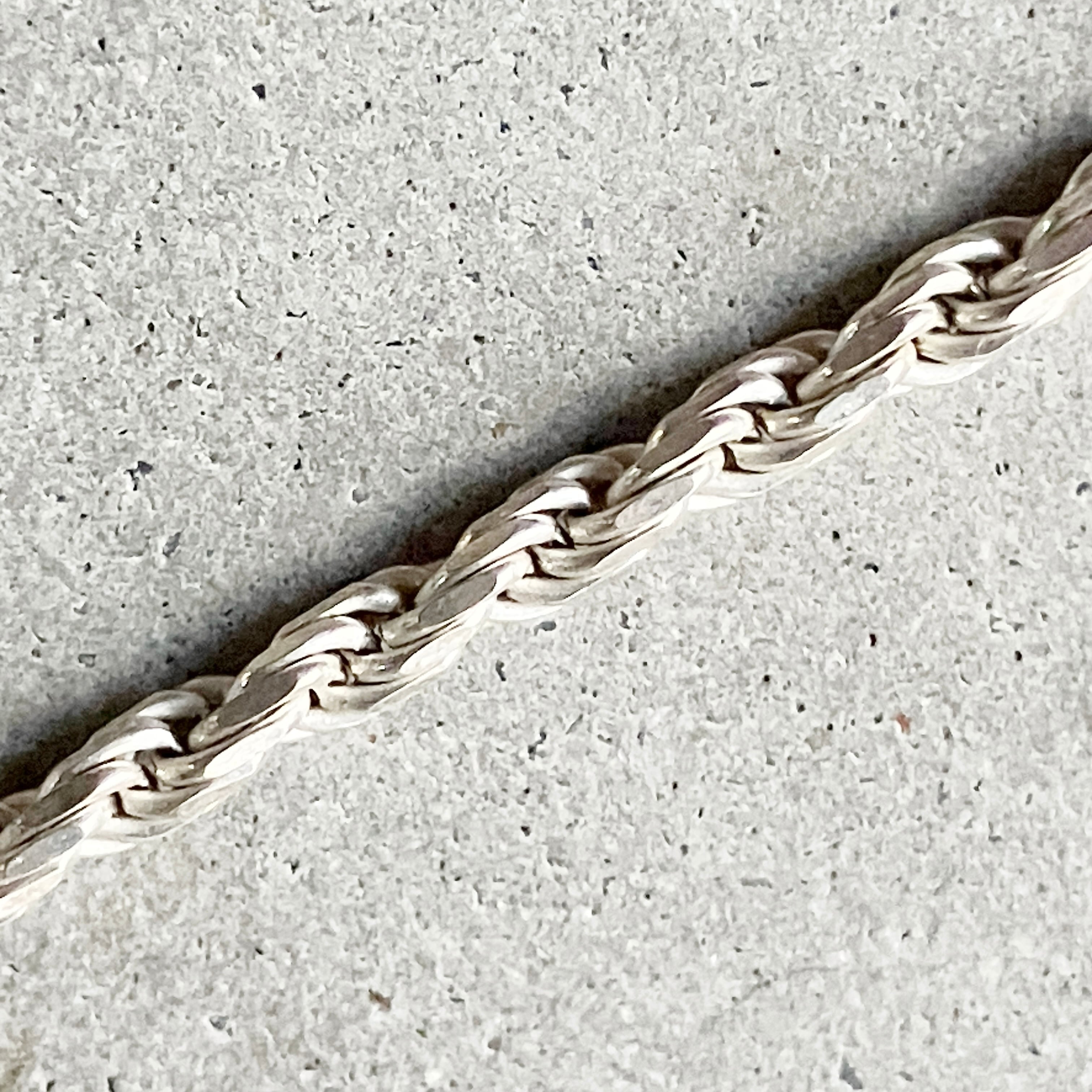 イタリア製 EURO VINTAGE ROPE CHAIN ブレスレット 925 | unune