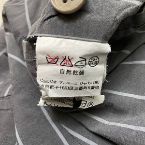 EMPORIO ARMANI stripe pattern slim slacks