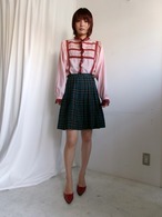 60-70’s Checked pattern pleated skirt Made in U.S.A